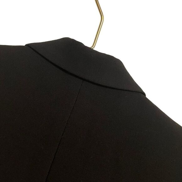 Philippe Adec Paris Black Wool Blend 3 Button Blazer Size 2 - Picture 6 of 6